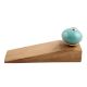 Sea Green Round Ceramic Wooden Door Stopper
